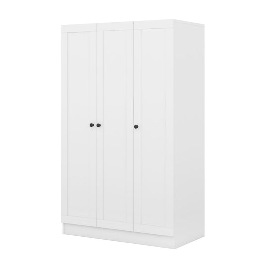 3 Door Shutter Wardrobe With Shelves