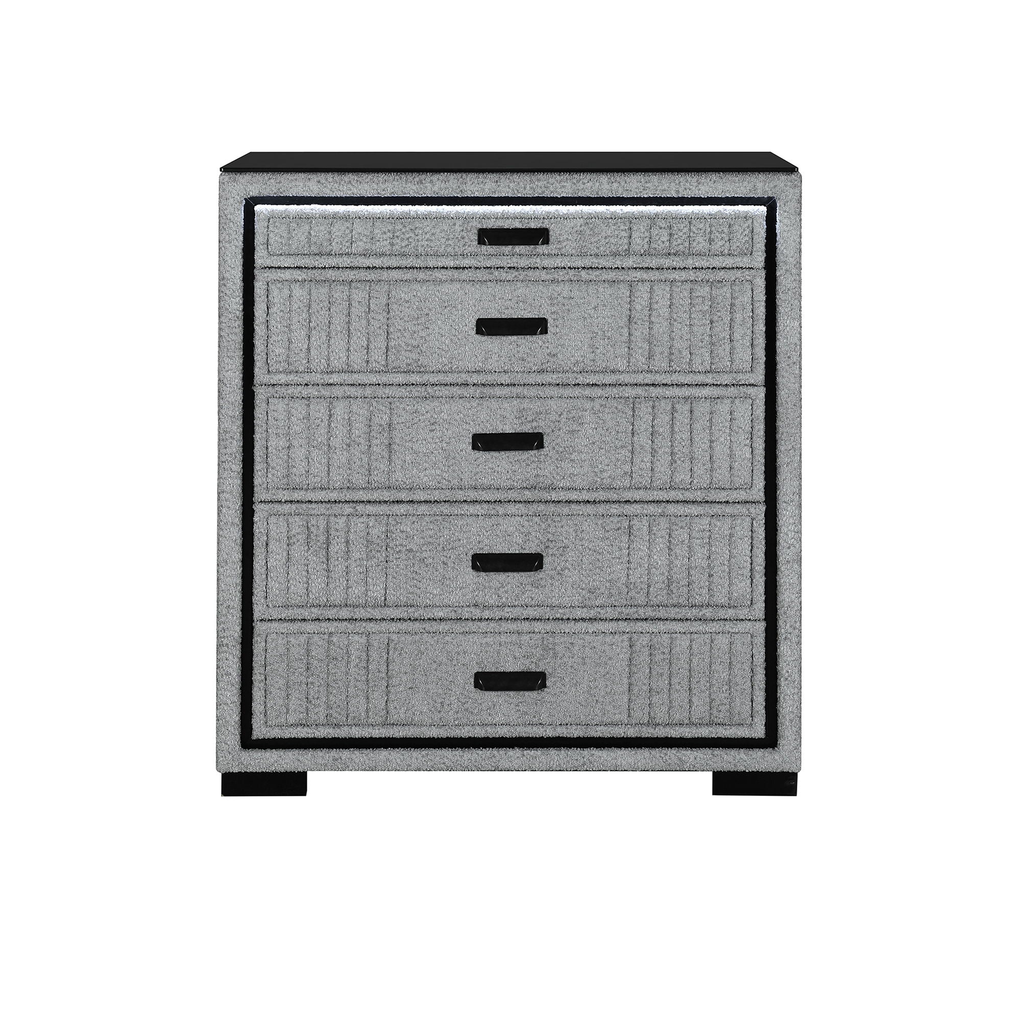 Isaiah - Upholstered Chest With LED Lighting – The Sleep Station