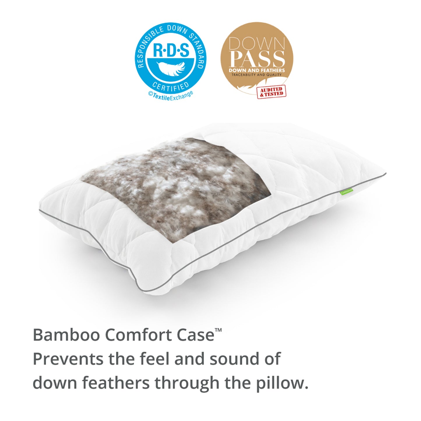Cariloha Bamboo Down Feather Pillow