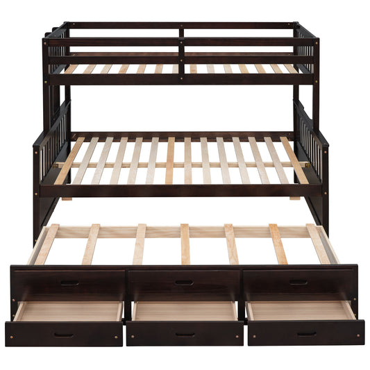 Bunk Bed With Twin Size Trundle And Drawers