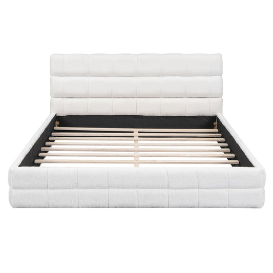 Upholstered Platform Bed With Headboard