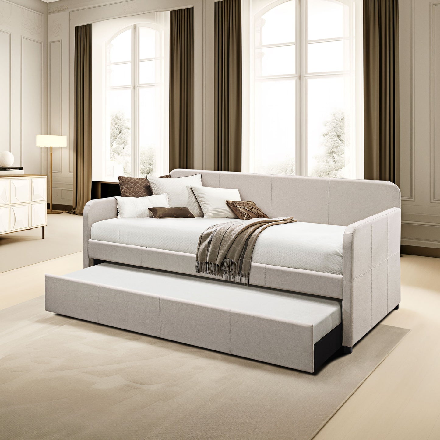 Jagger - Twin Daybed With Trundle - Fog