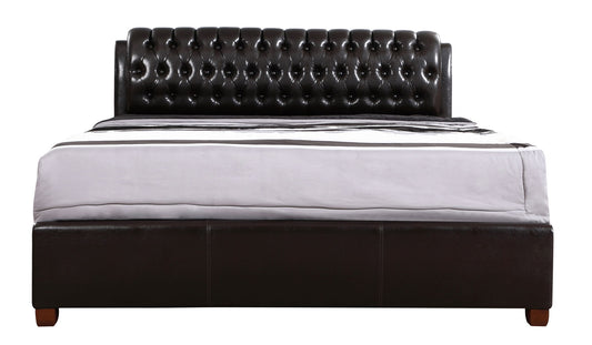 Marilla - King Bed - Dark Brown