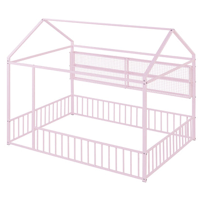 House Frame With Fence And Shelves