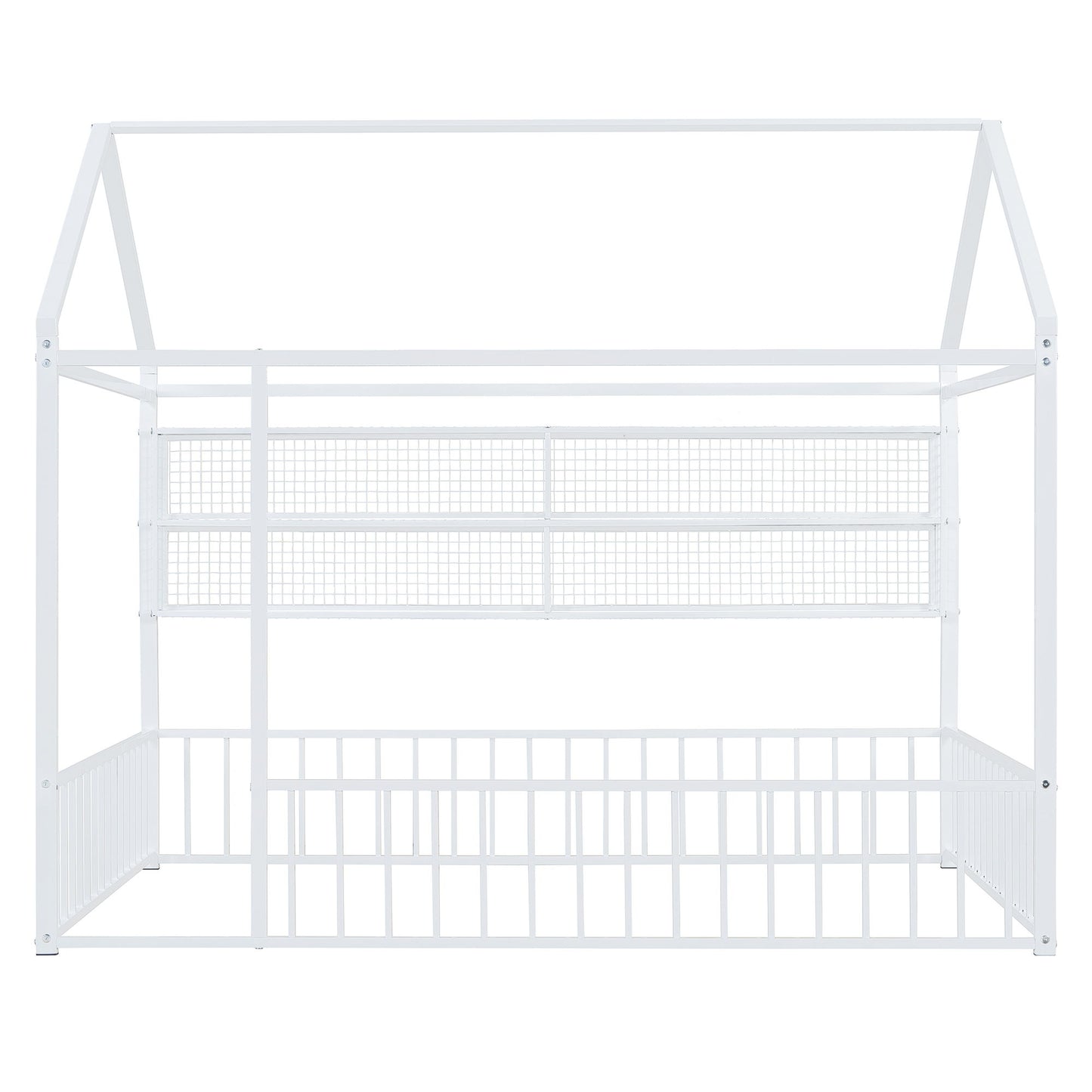 House Frame With Fence And Shelves