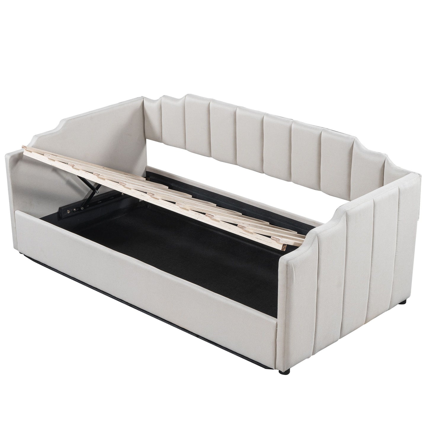 Modern Upholstered Daybed With Underneath Storage