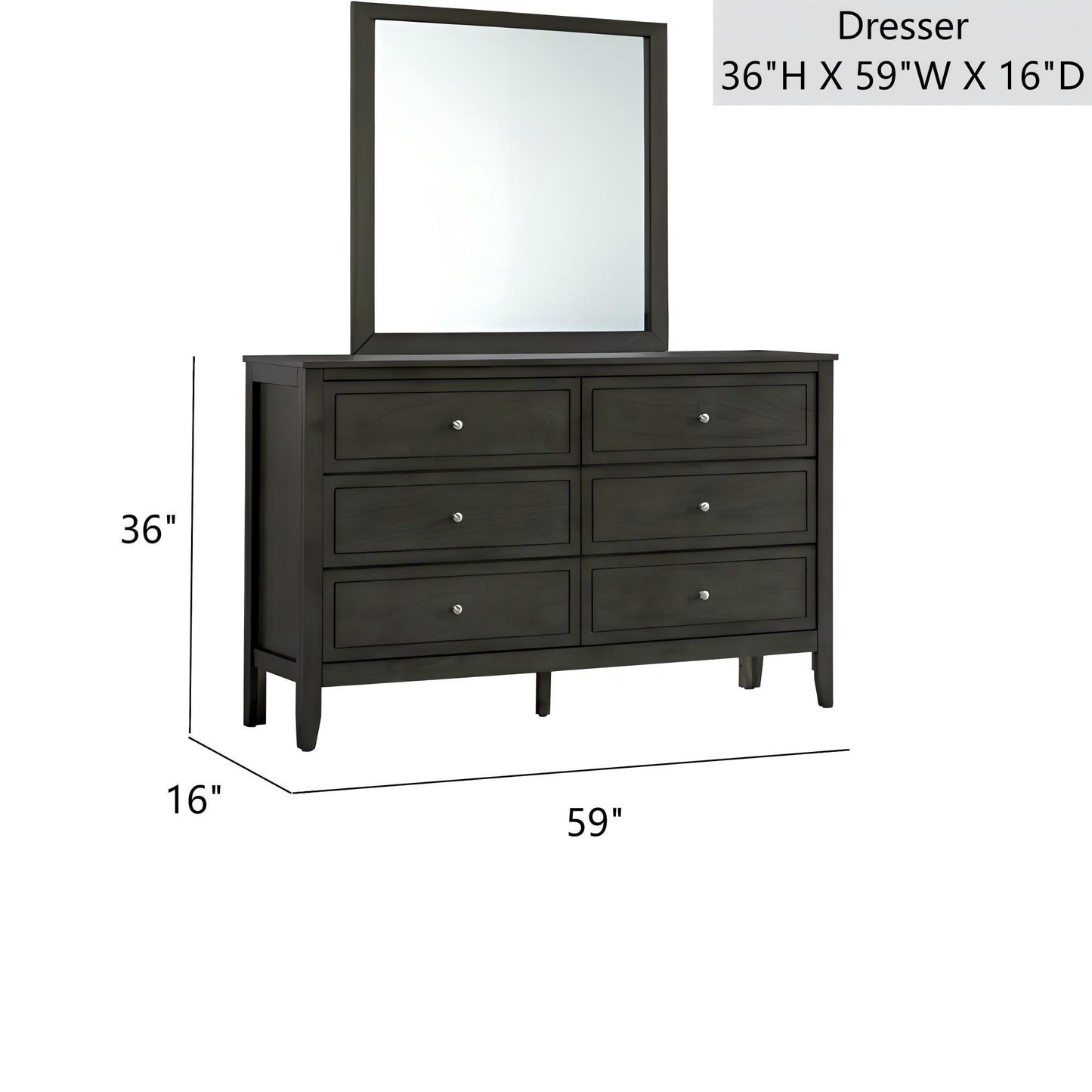 Daniel - Dresser, 6 Drawer