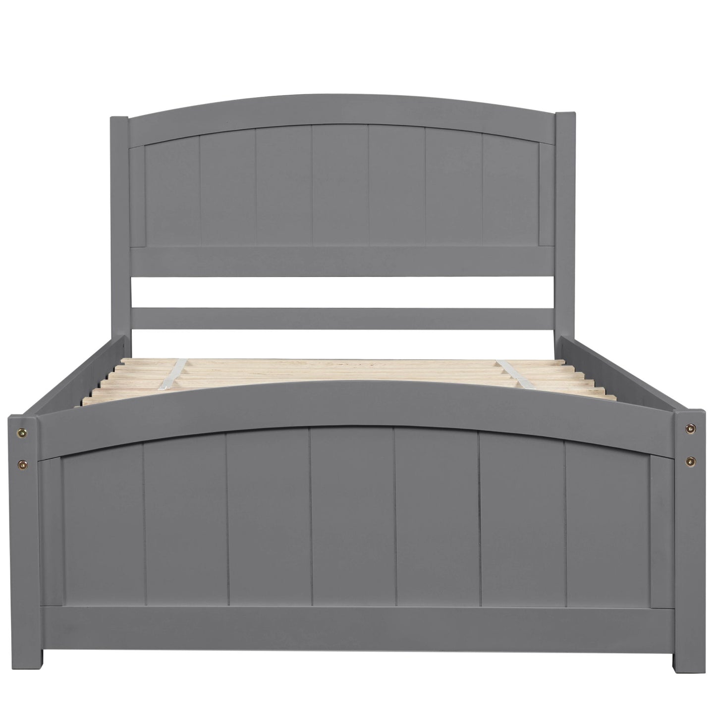 Platform Bed & Headboard, Footboard And Wood Slat Support