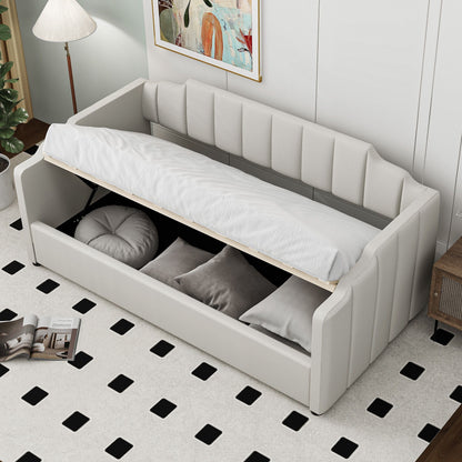 Modern Upholstered Daybed With Underneath Storage