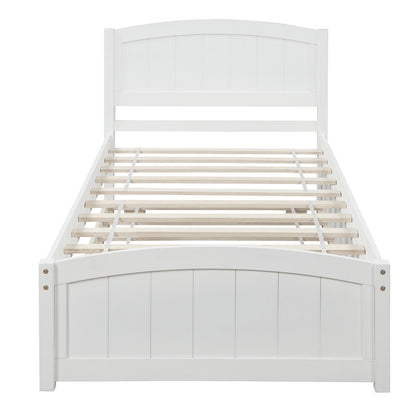 Platform Bed & Headboard, Footboard And Wood Slat Support