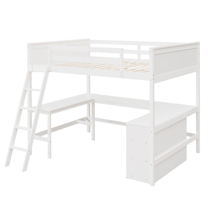 Loft Bed With Shelves With Desk