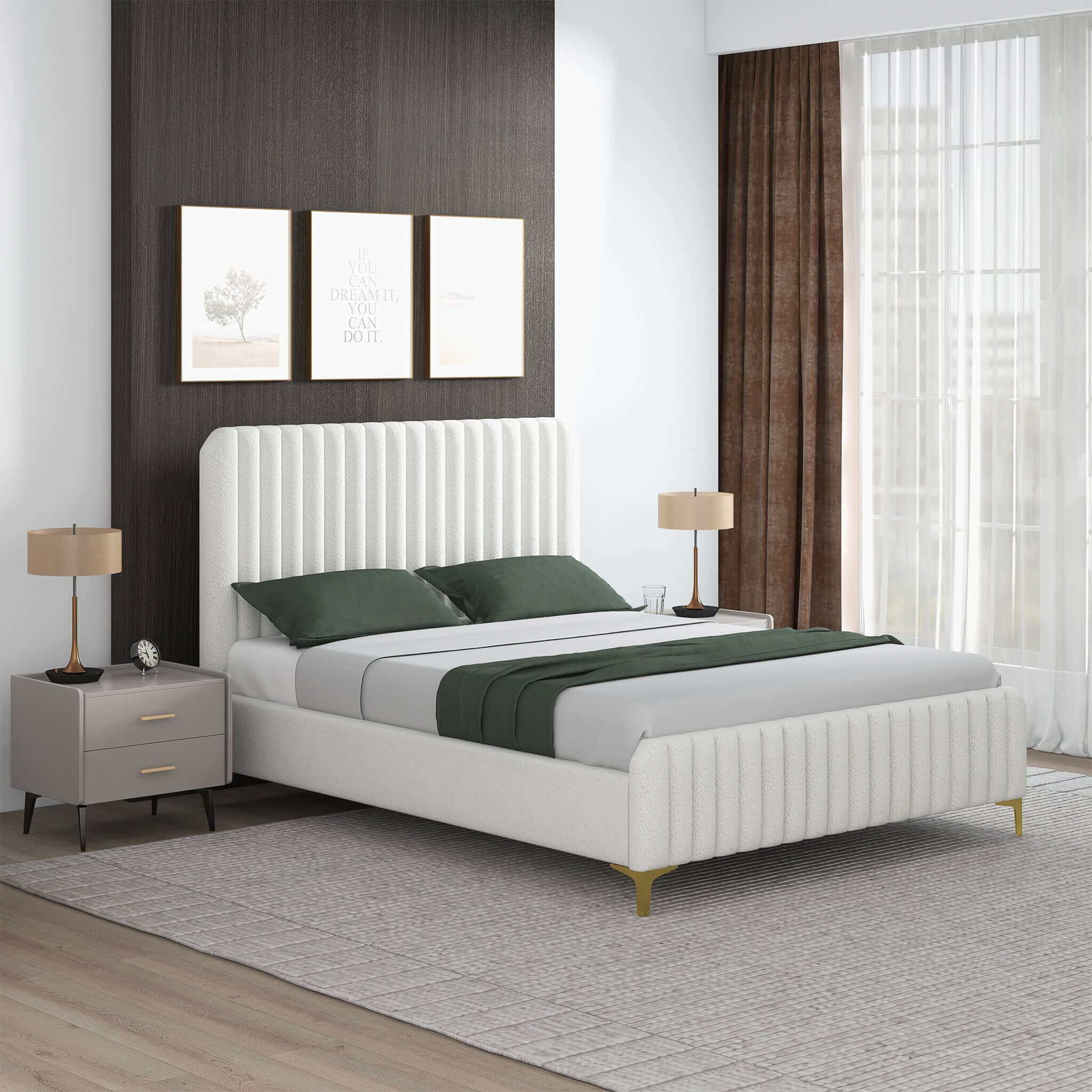 Ashcroft Furniture Valery Platform Bed - Thumbnail 2