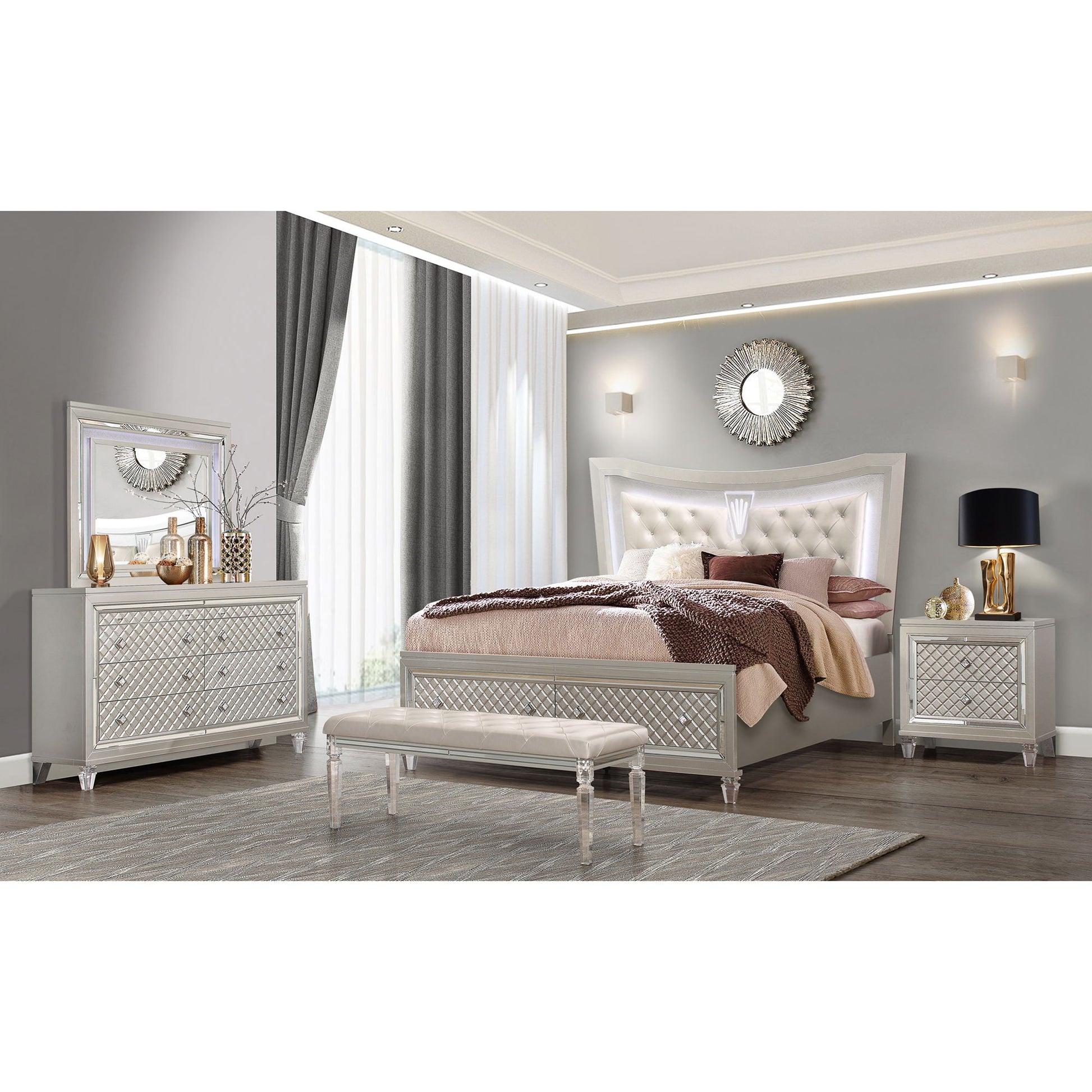 Cross - Glam Dresser - Champagne The Sleep Station Cross - Glam Dresser - Champagne The Sleep Station