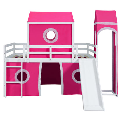 Loft Bed & Slide Tent And Tower