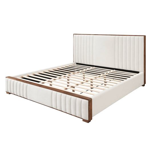 Kaleea - Queen Bed - Beige