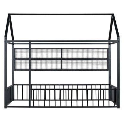 House Frame With Fence And Shelves